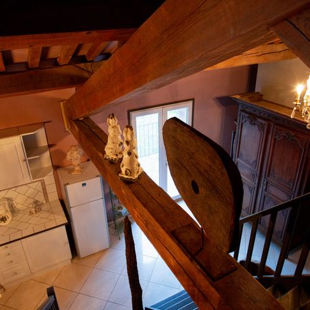 Salle à manger gîte Jardin