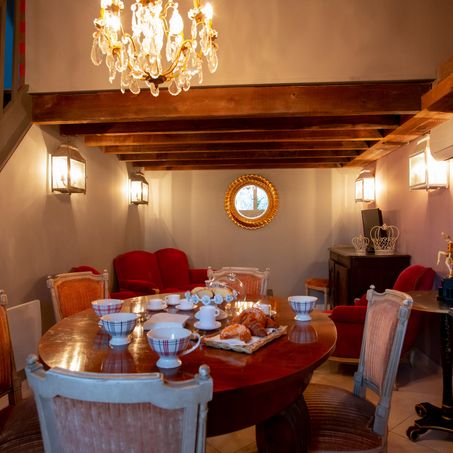 Cuisine gîte Jardin